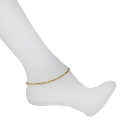 Gold Plated Link Chain Anklets Bracelet