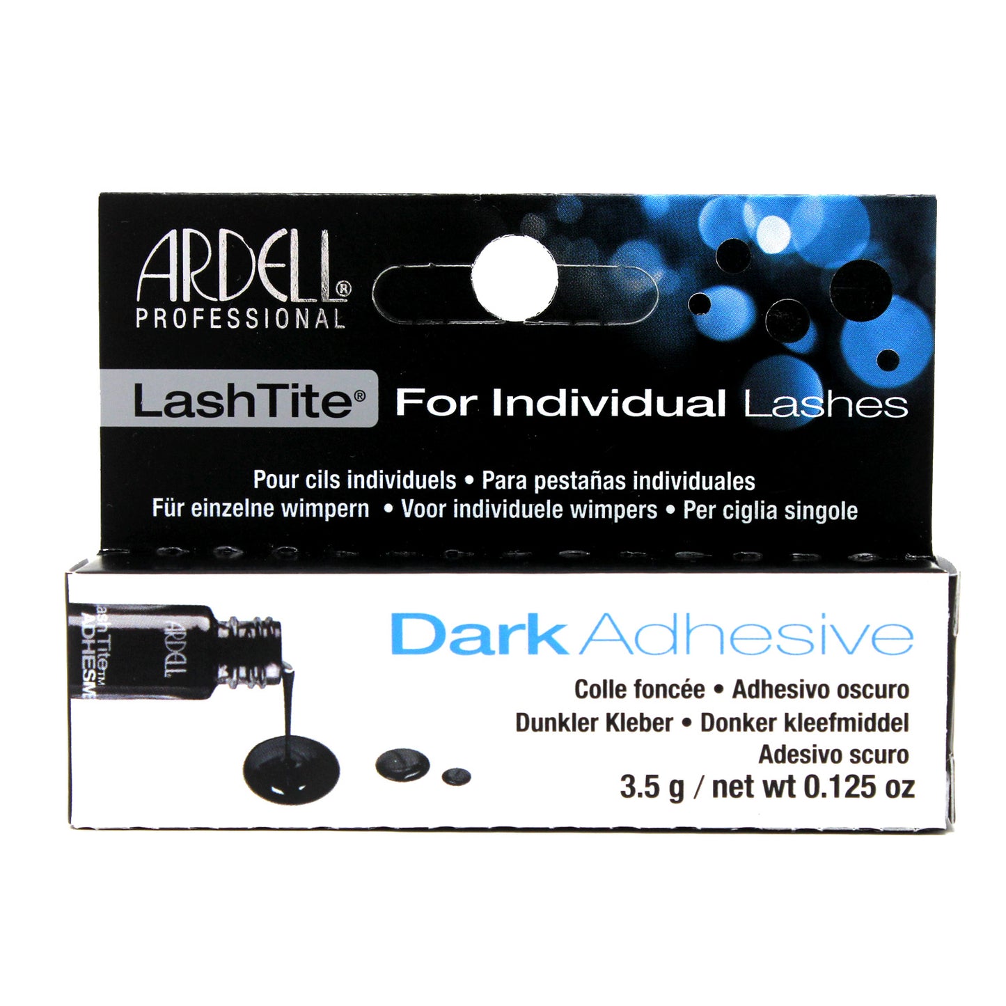 LashTite Lash Adhesive Dark for Individual Lashes, 0.125 oz