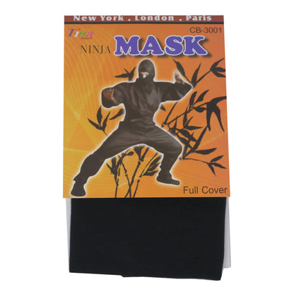 Spandex Full Face Ninja Mask-Black