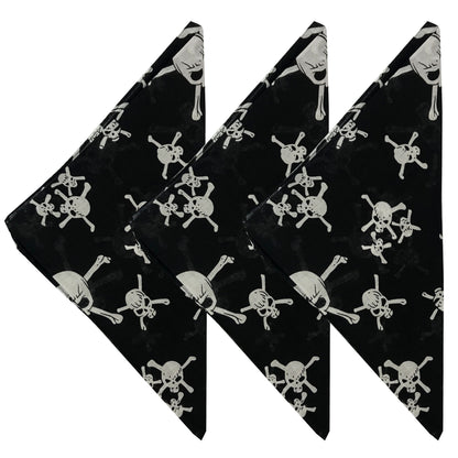 Paisley 3 piece Assorted Cotton Bandanas