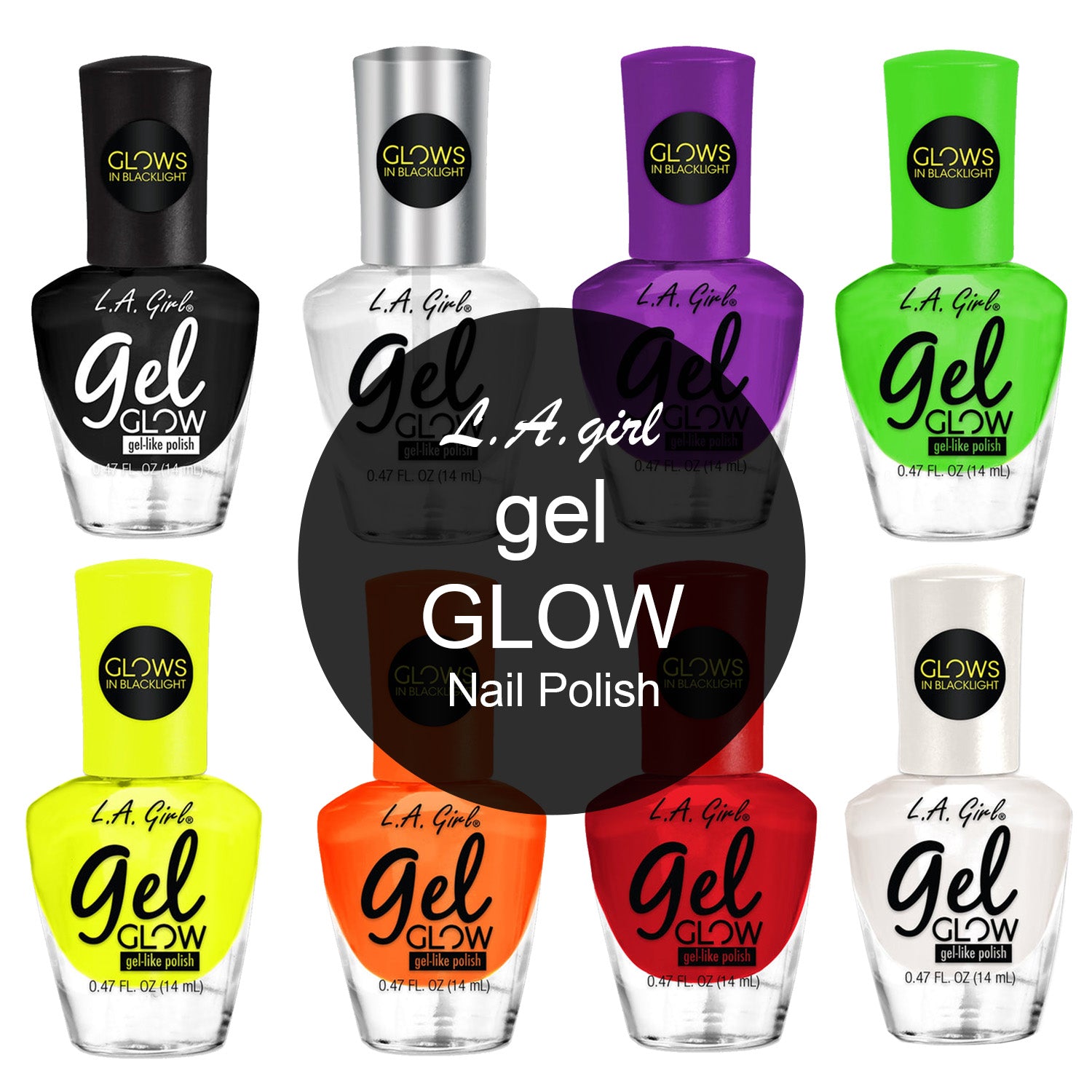 Nail polish colors outlet that glow in blacklight